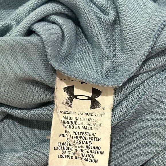 Under Armour Golf Polo Men’s HeatGear Performance Short Sleeve Shirt Blue Size M - Picture 5 of 7